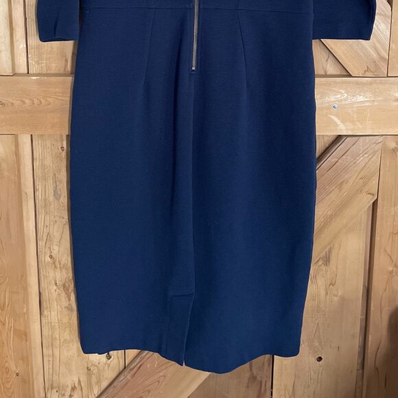 Boden Aurelia Ottoman Dress, Navy Blue, Size 12L, Minimal, Wear to work, Capsule - Picture 3 of 5